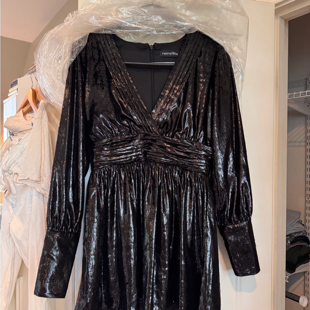 Retrofete Black Shimmer Dress
